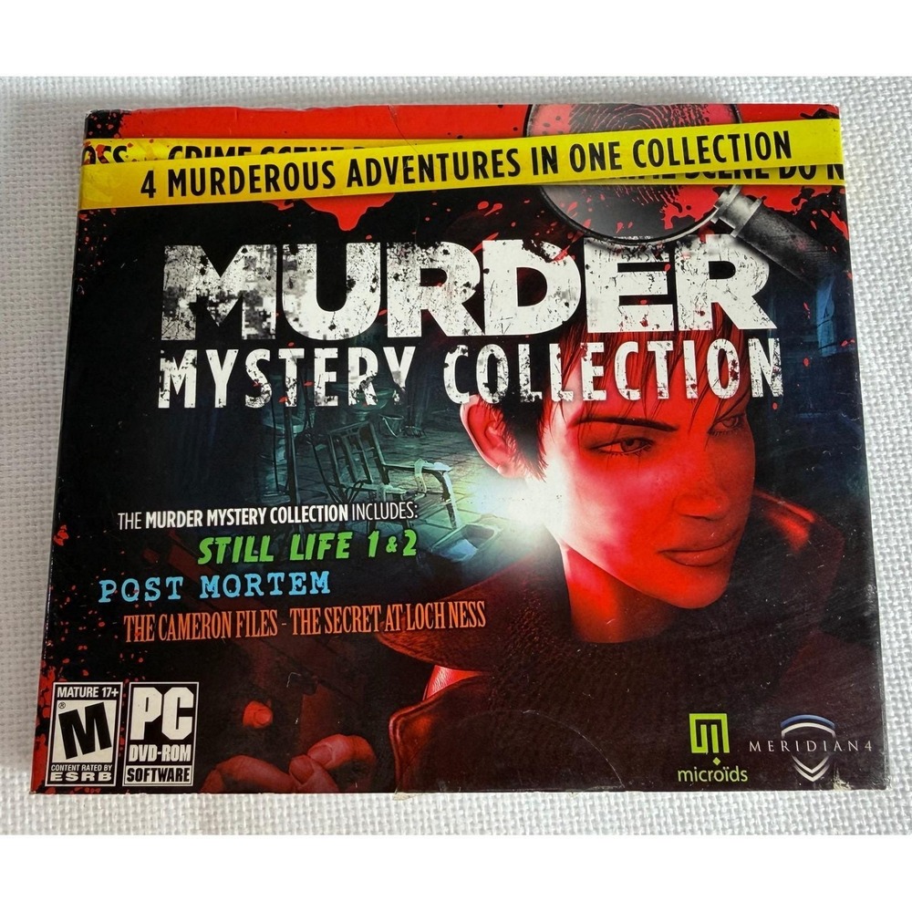 Murder‎ Mystery Collection PC DVD Still Life 1&2 Post Mortem Loch Ness Meridian4